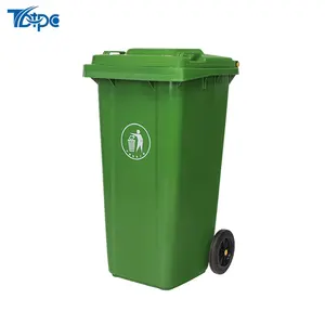 Pattumiera per rifiuti in plastica blu da 120 litri ecologica contenitori per rifiuti in europa 120l