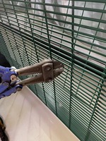 Clôture de sécurité 358 à mailles denses, filet d'isolement haute sécurité pour prison et détention, revêtement en poudre, clôture de sécurité 358 facile à installer et anti-escalade