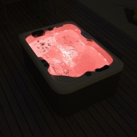 Baignoires de spa extérieures en acrylique de 1.9m au design moderne avec 41 jets pour le jardin ou l'hôtel pour deux personnes