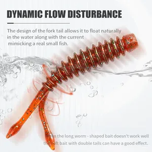 LUSHAZER 20 unids/bolsa cebo suave TPE flotante 0,3g 35mm cebos de pesca para carpa lubina Swimbait Wobblers Señuelos de Pesca de agua dulce - Product Image 5