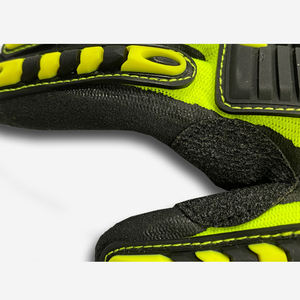 Guantes de trabajo de seguridad resistentes al impacto, Palma de nitrilo arenoso, 13G, TPR, EN388, 4542 ANSI, A5 - Product Image 6