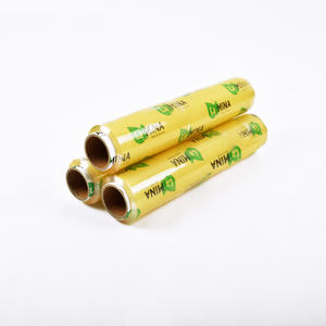 <span class=keywords><strong>Film</strong></span> <span class=keywords><strong>étirable</strong></span> brillant de qualité alimentaire 45 cm <span class=keywords><strong>x</strong></span> 300 m PVC, résistant à l'humidité, souple pour l'emballage de gâteaux, fruits, biscuits, sandwichs et aliments - Product Image 1