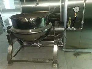 100l / 200 Liter /500 Liter Steam Jacketed Cooking Kettle