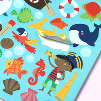 Livres d'autocollants origami colorés en gros, Kits d'autocollants à colorier sur le thème des pirates de la mer pour enfants, Récompenses pour la salle de classe et fournitures pour enseignants