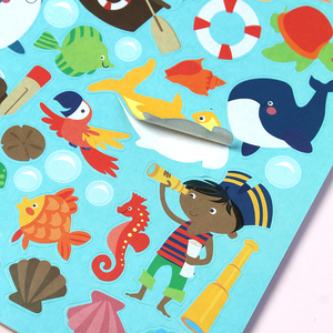 Livres d'autocollants origami colorés en gros, Kits d'autocollants à colorier sur le thème des pirates <span class=keywords><strong>de</strong></span> la mer pour enfants, Récompenses pour la salle <span class=keywords><strong>de</strong></span> classe et fournitures pour enseignants - Product Image 2