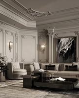 Conception d'intérieur de villa de luxe et service de rendu 3D, style moderne, visualisation intérieure personnalisée pour la décoration de maisons résidentielles