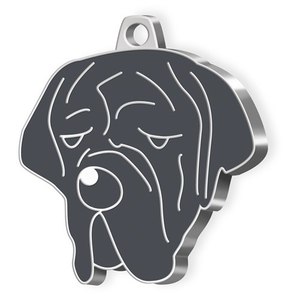 Etichetta con cane Mastino Napoletano elegante a tema animale per il tuo amico peloso - Product Image 1
