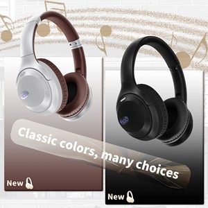 ZZX AKZ-13B15 Casque sans fil rétro de style américain, suppression active du bruit, commande vocale, étanche à l'eau, numérique - Product Image 1