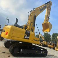 Le chargeur de roue de PC200-8 de KOMATSU a utilisé des chargeurs frontaux avec le seau