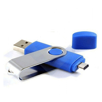 2 IN 1 USB Tipe C flash drive 128GB 64GB 32GB 16GB 8GB 4GB usb 2.0 3.0 pendrive untuk ponsel dan PC