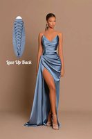 Robe de Soirée Élégante Sirène Satin Fendue à Une Épaule pour Femme, Luxe et Sexy, Idéale Banquet, Bal et Cérémonie