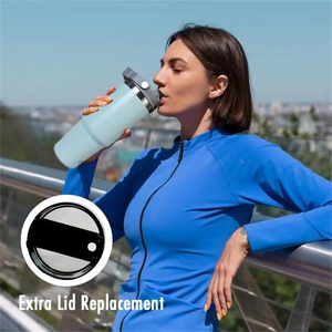 Wholesale 20oz 30oz Vacuum Insulated Stainless Steel Travel Tumbler with Handle & Straw <b>Double</b> <b>Wall</b> Coffee <b>Mug</b> for Outdoor - Product Image 6