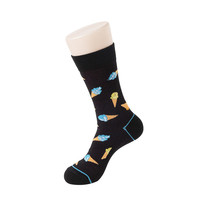 Chaussettes pour hommes à motifs originaux, chaussettes amusantes avec des motifs d'animaux et de fruits, chaussettes décontractées américaines, vente en gros