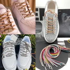 Cordón personalizado de cristal para zapatos, cordón con diamantes de imitación, capucha, cordón de cristal, 3MM- 42 pulgadas de largo, gran oferta