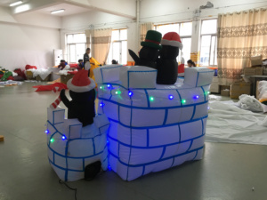 Giáng Sinh <span class=keywords><strong>Inflatable</strong></span> <span class=keywords><strong>Penguin</strong></span> Lều Tuyết Để Trang Trí - Product Image 4