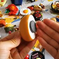 Aimant décoratif pour réfrigérateur Objet miniature Souvenir Aimants de réfrigérateur en résine alimentaire 3D personnalisés