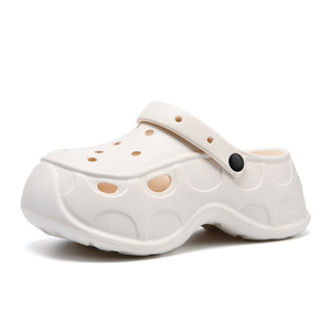 Women's <b>Clogs</b> EVA Thick Sole Breathable Non Slip Outdoor Beach Slippers Size 36 37 38 39 40 41 Off White Brown - Product Image 5