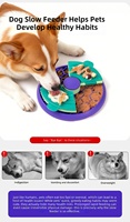 Gamelle anti-étouffement amusante pour animaux de compagnie, design personnalisé, logo sur mesure, antidérapante, gamelle interactive pour animalerie, gamelle à alimentation lente