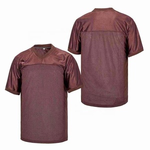 Camisetas de fútbol americano para hombre estilo en blanco negro verde amarillo azul marrón púrpura bordado personalizado - Product Image 1