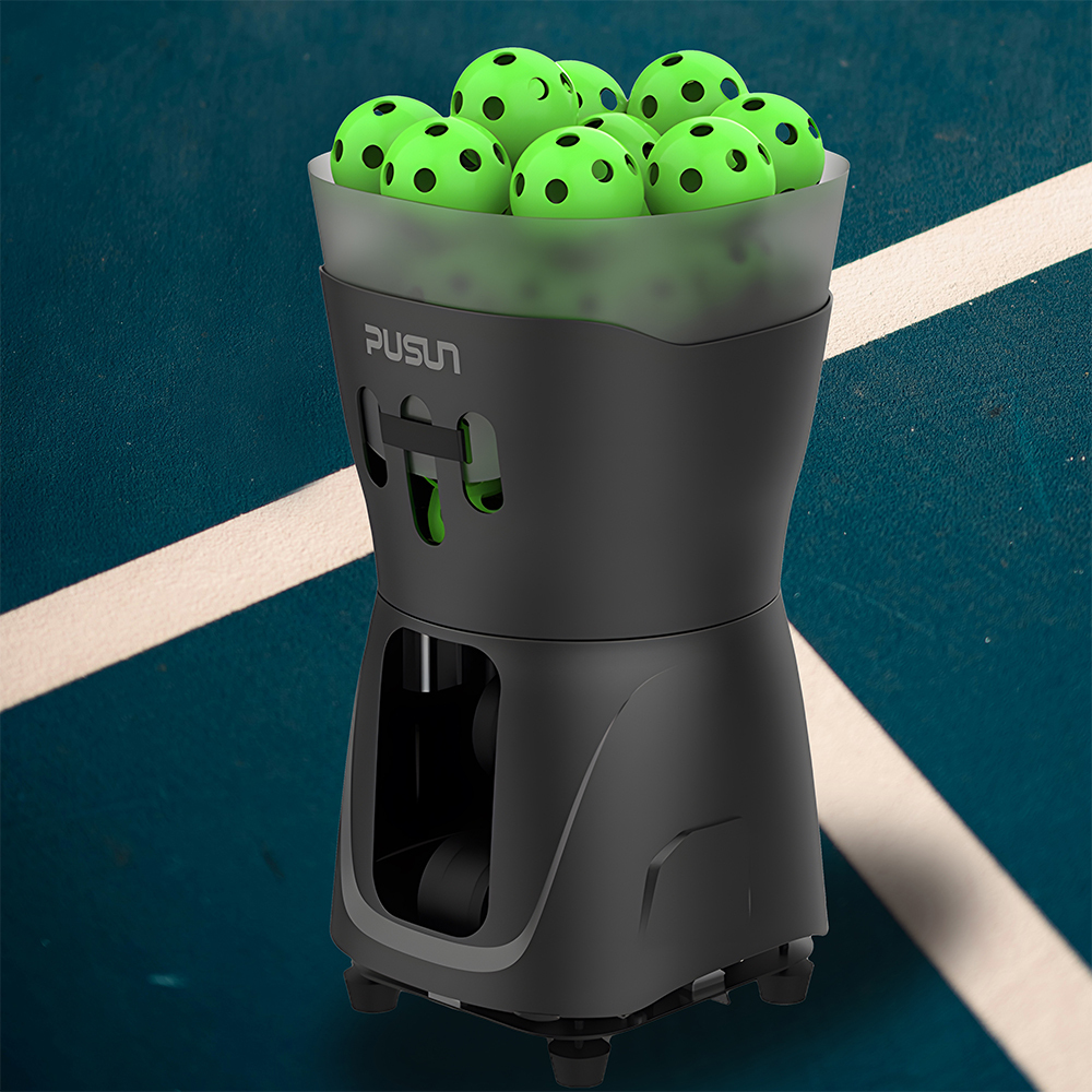 Pickleball Feeder with Remote Control and Adjustable Serve Speed Lightweight Design for Personal Practice