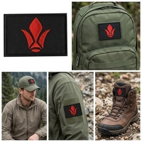 Parche Bordado de Alta Calidad con Diseño Rectangular, Insignia Personalizada para Decoración de Ropa, Bolsas y Sombreros