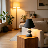 Lampe de bureau LED E14 en céramique de style européen, alimentée par USB, lumière blanc chaud, protection des yeux, abat-jour en tissu, chambre à coucher, salon