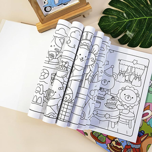 Tùy Chỉnh Động Vật Sơn Đồ Chơi Giáo Dục Màu Cuốn Sách Cho Trẻ Em Trẻ Em Trẻ Em Học Tập Sách Màu Cuốn Sách In Ấn Dịch Vụ - Product Image 1