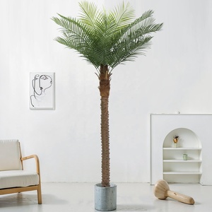 Planta Artificial de Cocotero, Adorno de Paisajismo, Decoración de Interior, Bonsái Grande, Palmera de Agujas en Maceta, Altamente Realista - Product Image 4