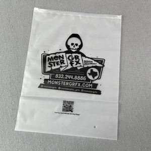 Bolsas con cremallera personalizadas para embalaje de ropa, venta al por mayor, bolsas de plástico para camisetas, bolsa de ropa esmerilada con logotipo, impresión de código QR - Product Image 5