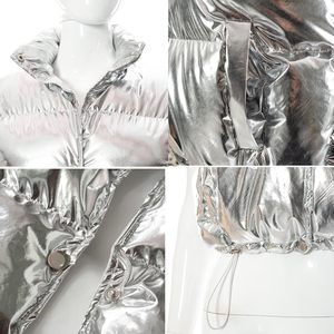 Chaleco Corto de Invierno para Mujer FOXA, Acolchado Metálico, Sin Mangas, Chaqueta de Plumón, Aislante Térmico, para Deportes al Aire Libre - Product Image 6
