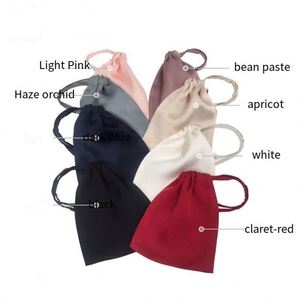 Lot de 100 sacs de rangement en soie de mûrier pour bijoux et masques oculaires avec impression de logo et pochette intégrée - Product Image 2