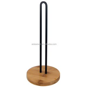 रसोई धातु पेपर रोल धारक खड़े कागज तौलिया धारक - Product Image 5