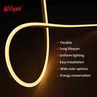 Tira de LED de Silicona Impermeable IP65 de 108 LED/m, 8x16mm, Corriente Constante IC, PCB de 3oz, Cable de Oro 99.99%, Garantía de 5 Años