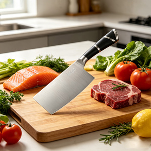 Sharp Stainless Steel Kitchen Cleaver <b>Knife</b> <b>Slicing</b> <b>Knife</b> for Cutting Meat and Vegetables OEM/ODM Wholesale - Product Image 6
