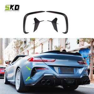 Divisores de Canards traseros de estilo X de fibra de carbono seco para <span class=keywords><strong>BMW</strong></span> 8 SERIES G14 G15 G16 2020-on Canards Fins - Product Image 2