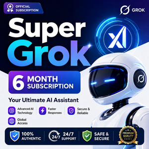 การสมัครสมาชิกอย่างเ<span class=keywords><strong>ป</strong></span>็นทางการของ Super Grok ระยะเวลา 6 เดือน พร้อมการเข้าถึงแบบไม่จำกัด บริการแชท AI สร้างภาพและวิดีโอ รองรับ MAC OS/Linux ใช้งานได้ทั่วโลก - Product Image 1