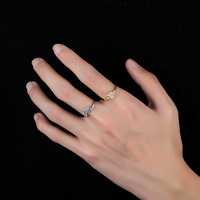 Meistverkauftes Kupfer Sonne-Mond Paar-Set Vergoldetes Zirkon-Armband Verstellbarer Ring Trendiges Sein/Dein Hochzeits-Verlobungsgeschenk