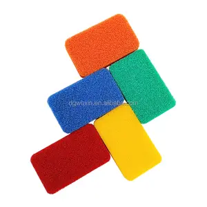 Hot Selling Custom Logo Daily Use Silicone Sponge Scrubber Sustainable Reusable Easy Cleaning Kitchen and Bath Accessory