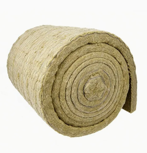 Rouleau d'isolation en laine de roche renforcée de fil métallique de 50 mm, couverture en laine minérale pour projets industriels à haute température - Product Image 1