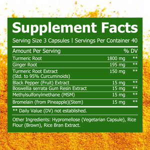 Cápsulas de Cúrcuma de Marca Privada que Mejoran la Movilidad Articular, Favorecen el Envejecimiento Saludable y Alivian el Malestar Ocasional - Product Image 2