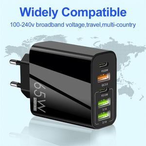 Chargeur rapide USB C 65W, chargeur de voyage multi-ports 4 ports PD+3USB pour iPhone Samsung MacBook iPad - Product Image 4