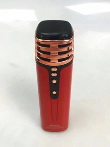 WSTER WS838 Support USB TF Card <span class=keywords><strong>FM</strong></span> <span class=keywords><strong>Radio</strong></span> avec lumière disco, microphone, haut-parleur, karaoké, microphone sans fil USB, <span class=keywords><strong>studio</strong></span> familial KTV - Product Image 5