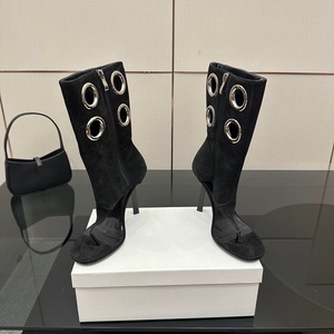 <span class=keywords><strong>Sandali</strong></span> Flip-Flop da Donna alla Moda Personalizzati in Camoscio <span class=keywords><strong>con</strong></span> Punta Quadrata e Anello Argentato, <span class=keywords><strong>Tacco</strong></span> a Spillo, Altezza Media Polpaccio - Product Image 5