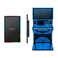 Nouvel écran tactile capacitif Intellitouch haute résolution 32 pouces 1920x1080/2K/4K, série/DVI/USB, interactif, pour jeux et services en libre-service