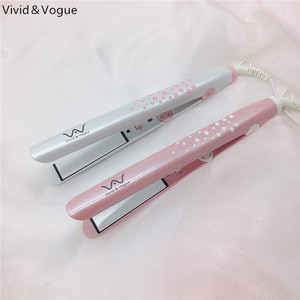 VAV-030 Original Vivid Vogue 2 en 1 Lisseur et boucleur de cheveux en céramique Chauffage PTC rose blanc Lisseur de cheveux - Product Image 5