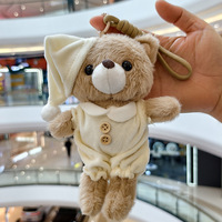 En gros : Porte-clés en peluche exquis, ours en peluche pyjama, jouets en peluche, pendentifs, décorations de sac, poupées pour filles, cadeaux