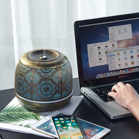 Diffuseur d'arômes à grande capacité de 500 ml, 7 diffuseurs d'arômes, humidificateurs d'air, diffuseurs d'huiles essentielles en métal, aromathérapie, vaporisateur volcanique RV 12