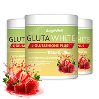 Poudre de collagène et de L-glutathion Aeglewell favorise l'éclat de la peau et un teint sain avec de la vitamine C et de la biotine pour les cheveux, la peau et les ongles