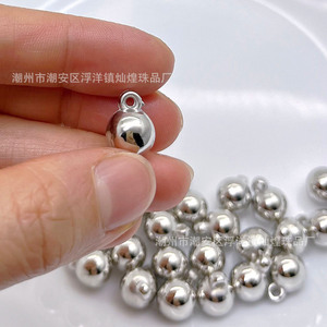 Silver Plated Round Loose Beads 10mm Hole For DIY Jewelry Making <b>Bracelet</b> Necklace Findings - Product Image 3