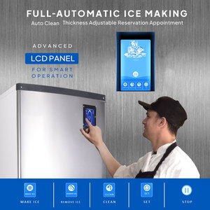 Thiết bị làm lạnh nhà bếp Thương mại hoàn toàn tự động 1000kg/24h hình khối Máy Làm Đá Vỏ thép không gỉ - Product Image 6